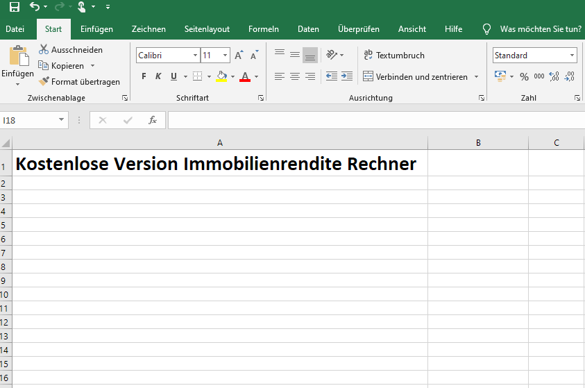 Screenshot Excel